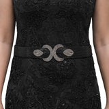 Ruche & Hues Coral Cora Beaded Belt Black/Grey - Pret A Mode - 2