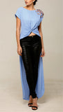 Floral Knotted Hi-Lo Top - Pret A Mode - 1