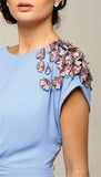 Floral Knotted Hi-Lo Top - Pret A Mode - 3