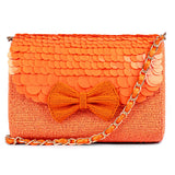Ruche & Hues Candy Glow Beaded Baguette Orange - Pret A Mode - 4