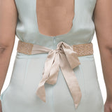 Ruche & Hues Cherry Charlotte Embellished Belt Champagne - Pret A Mode - 3
