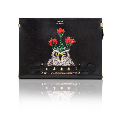 Owl Cactus Stud Clut bag - Pret A Mode - 1