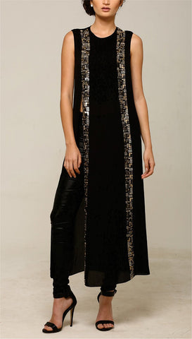 Geometric Slit Maxi Top - Pret A Mode - 1