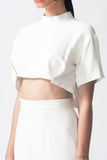 Cropped Top Calligraphy Print - Pret A Mode - 1