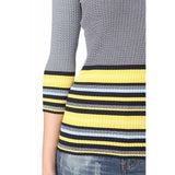 Knitted pullover in rib with stripes - Pret A Mode - 4