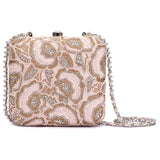 Ruche & Hues Pink Bliss Crystal Minaudière Pink/Gold - Pret A Mode - 3