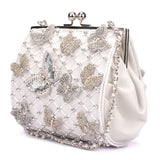 Ruche & Hues Butterfly-Kiss Embellished Minaudière Ivory - Pret A Mode - 3