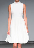 White Fit and Flare Dress