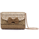 Ruche & Hues Pretty Forever Beaded Baguette Ivory/Bronze - Pret A Mode - 2