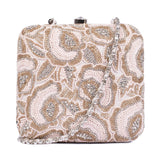 Ruche & Hues Pink Bliss Crystal Minaudière Pink/Gold - Pret A Mode - 2