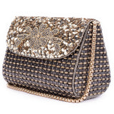 Ruche & Hues Metallic Bling Baguette Grey/Gold - Pret A Mode - 1