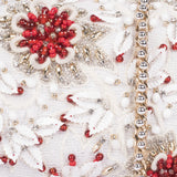 Ruche & Hues Red Splash Crystal Slingbag White/Red - Pret A Mode - 3
