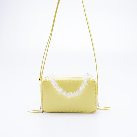 Yakuza Moon | Cuboid Bag | Light Yellow - Pret A Mode - 1