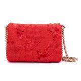 Ruche & Hues Abstract Beaded Slingbag Red - Pret A Mode - 2