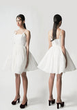 White Fit and Flare Mini Dress