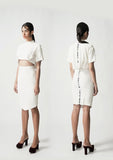 Pencil Skirt Calligraphy Print - Pret A Mode - 3