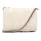 Ruche & Hues Abstract Beaded Slingbag Ivory - Pret A Mode - 2