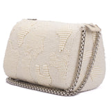Ruche & Hues Abstract Beaded Slingbag Ivory - Pret A Mode - 1