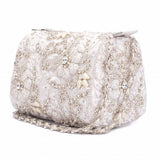 Ruche & Hues Glittery Desire Crystal Slingbag Ivory - Pret A Mode - 1