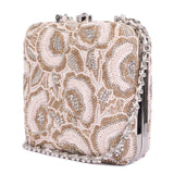 Ruche & Hues Pink Bliss Crystal Minaudière Pink/Gold - Pret A Mode - 1